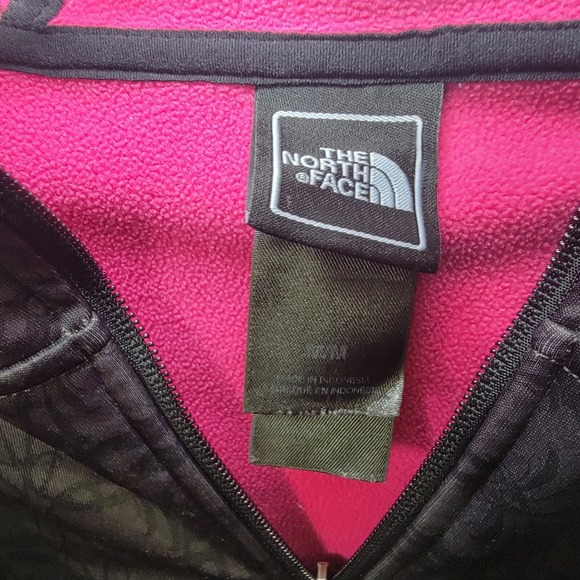 The North Face Fleece Sweater Jacket Hoodie Womens Sz Med Hot Pink TNF Apex‎ - Picture 14 of 16